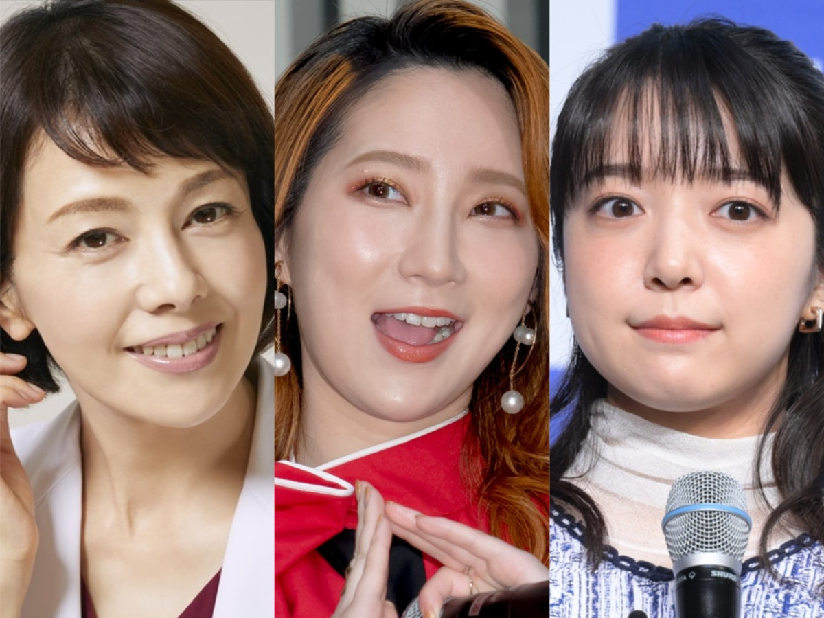 （左から）沢口靖子、ファーストサマーウイカ、上白石萌音