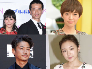 （左上から時計回りに）藤本美貴、庄司智春、佐藤栞里、加護亜依、窪塚洋介