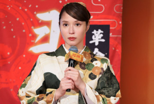 映画『新解釈・幕末伝』新解釈決起会見に出席した広瀬アリス