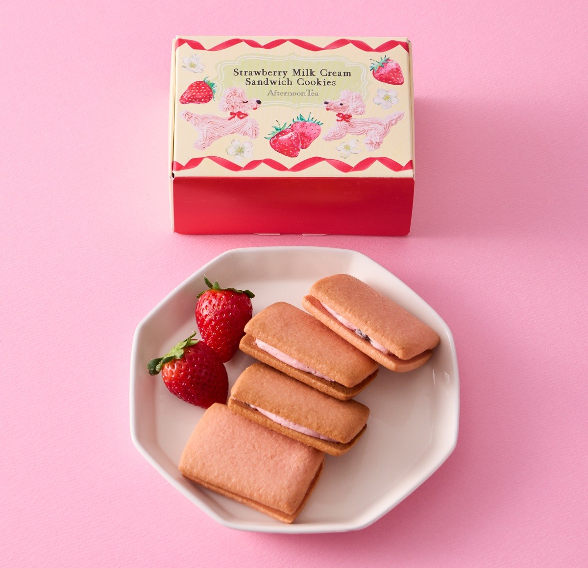 Afternoon Tea“いちごシーズン限定ギフト”発売へ！　花型のクッキーや紅茶など全11種