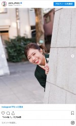 新年の晴れ着姿を披露した大原優乃　※「大原優乃」インスタグラム