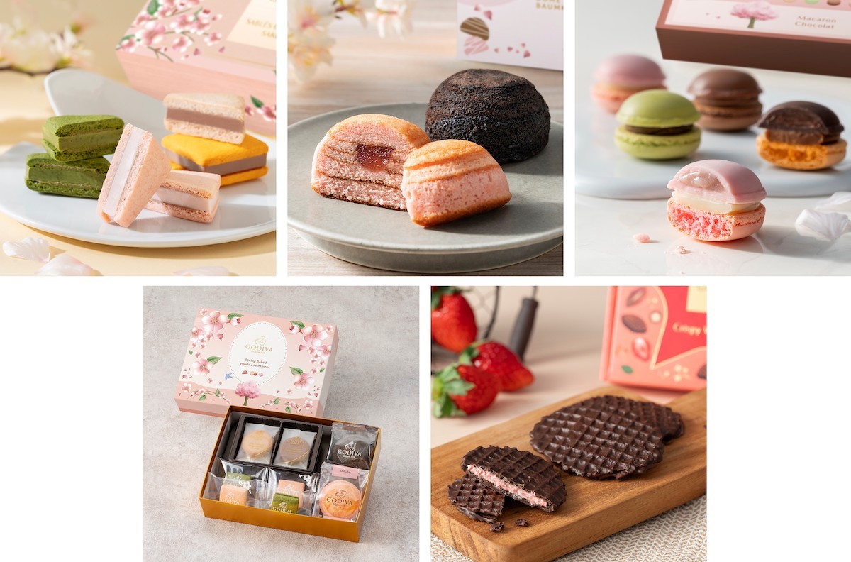 「ゴディバ」春限定“焼き菓子コレクション”発売！　桜のバームやマカロンなどを展開