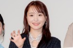 映画『怪獣ヤロウ！』公開記念舞台あいさつに出席した菅井友香