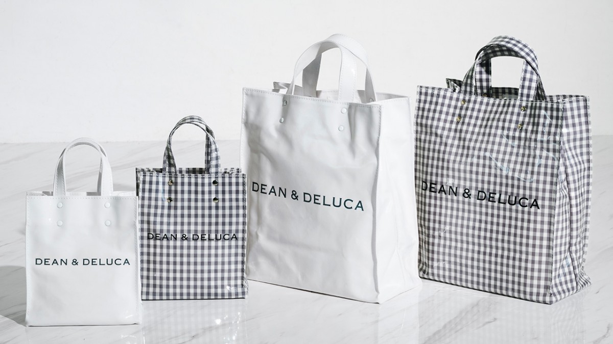 「DEAN ＆ DELUCA｜TEMBEA　PAPER TOTE GINGHAM GREY」20250212