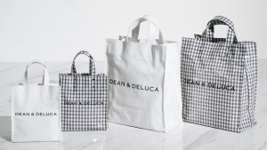 「DEAN ＆ DELUCA｜TEMBEA　PAPER TOTE GINGHAM GREY」20250212