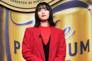広瀬すず、「ザ・プレミアム・モルツ」新CM発表会に登場