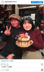 3月1日に20歳の誕生日を迎えた池田レイラ　父・池田57CRAZYと　※「完熟フレッシュ 池田レイラ」インスタグラム