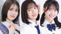 （左から）櫻坂46・的野美青、日向坂46・正源司陽子、藤嶌果歩