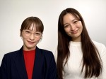 ドラマ『ダメマネ！ －ダメなタレント、マネジメントします－』で共演する（左から）川栄李奈、華優希