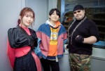 テレビアニメ『ヴィジランテ -僕のヒーローアカデミア ILLEGALS-』インタビューより（左から）長谷川育美、梅田修一朗、間宮康弘