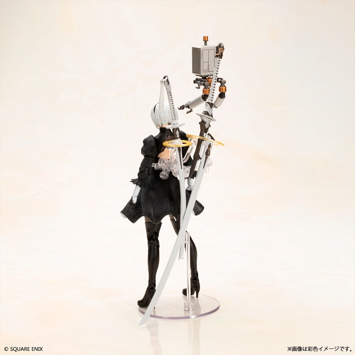 「NieR:Automata　プラスチックモデルキット　2B（ヨルハ二号B型）」2025年9月発売予定　自爆モードも再現可能