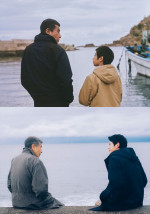 映画『港のひかり』少年・幸太と“おじさん”（上）、⻘年・幸太と“おじさん”（下）