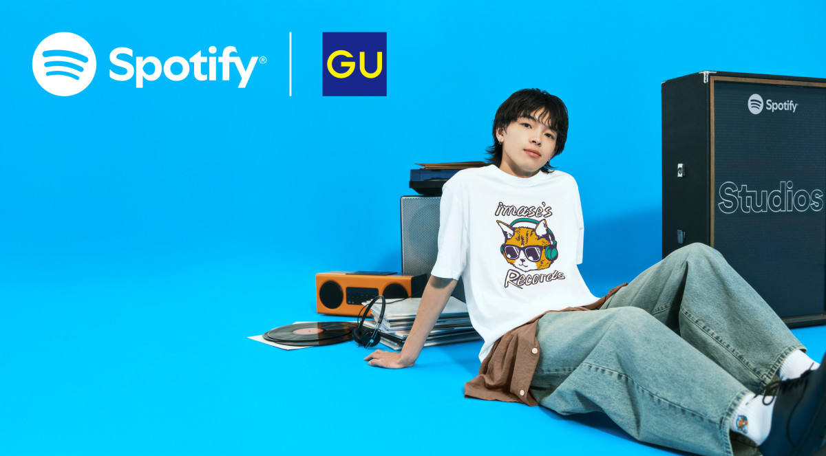 imase×「GU」がコラボ！　Spotifyで“音楽が聴けるコード”付きのTシャツなど展開
