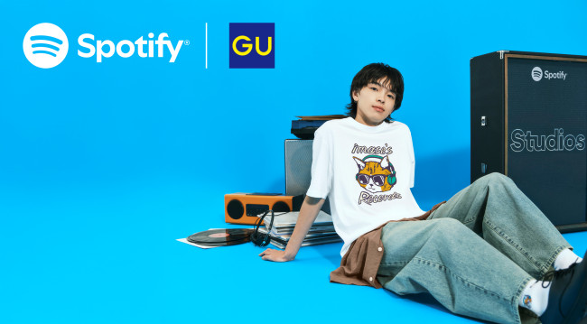 imase×「GU」がコラボ！　Spotifyで“音楽が聴けるコード”付きのTシャツなど展開