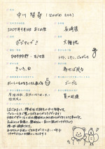 櫻坂46 四期生・中川智尋の手書きプロフィール