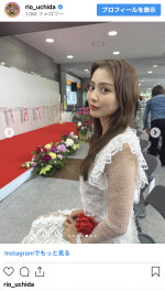 内田理央、シースルー白ドレスのオフショットを披露　※「内田理央」インスタグラム