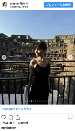 May J.旅行で滞在したイタリアでの記念ショットを多数披露　※「May J.」インスタグラム