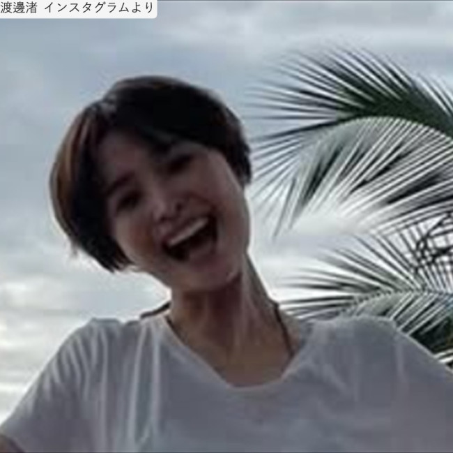 渡邊渚、ソロショット ※「渡邊渚」インスタグラム