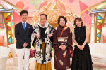 6月29日放送の『新婚さんいらっしゃい！』に出演する（左から）MC・藤井隆、ヨネスケと妻・陽子さん、MC・井上咲楽