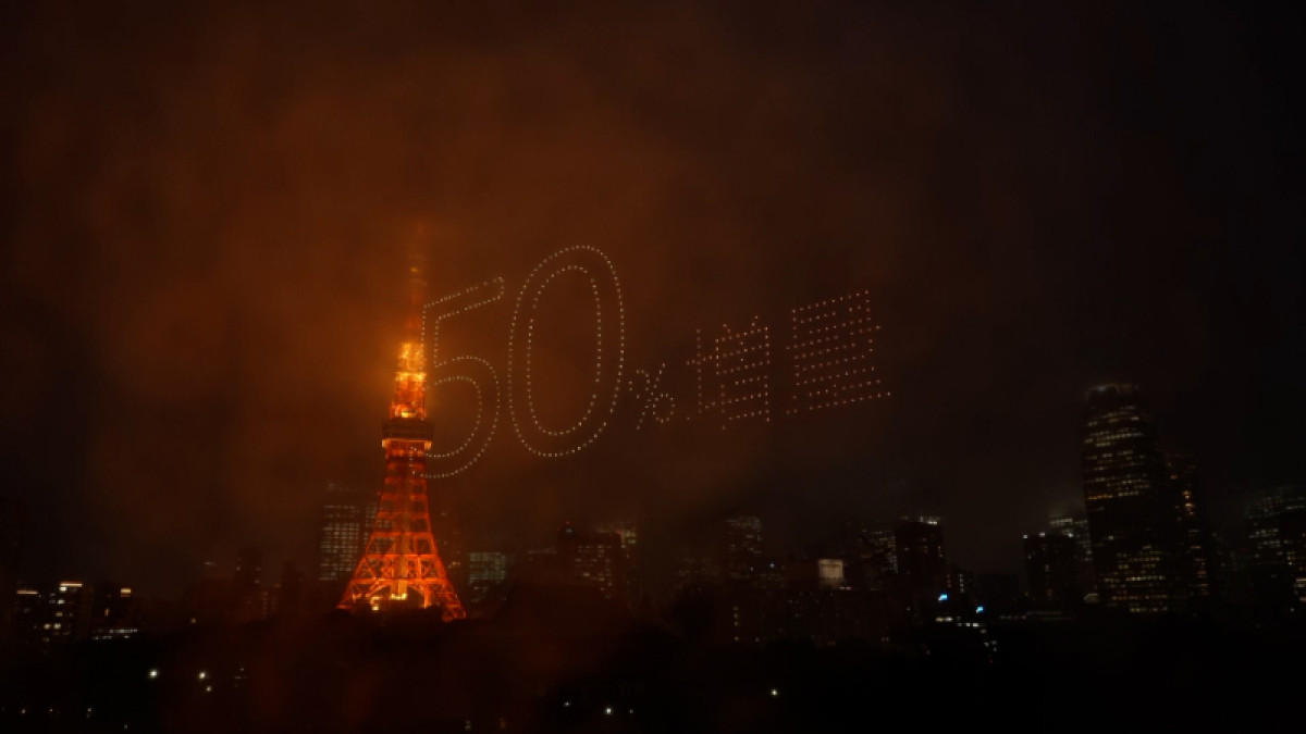 20250604 LAWSON創業50周年記念ドローンショー