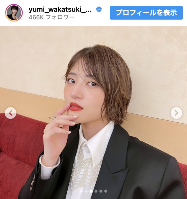 31歳の誕生日を迎えた若月佑美 ※「若月佑美」インスタグラム