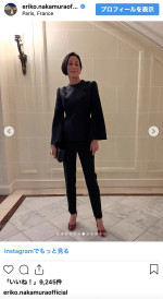 中村江里子、長男の高校卒業を報告　※「中村江里子」インスタグラム