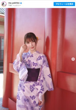 こんなに浴衣が似合う人いる!?　雪平莉左の浴衣姿　※「雪平莉左」インスタグラム