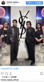 （写真左から）天翔愛、藤岡真威人、藤岡弘、、天翔天音　※「藤岡弘、」インスタグラム