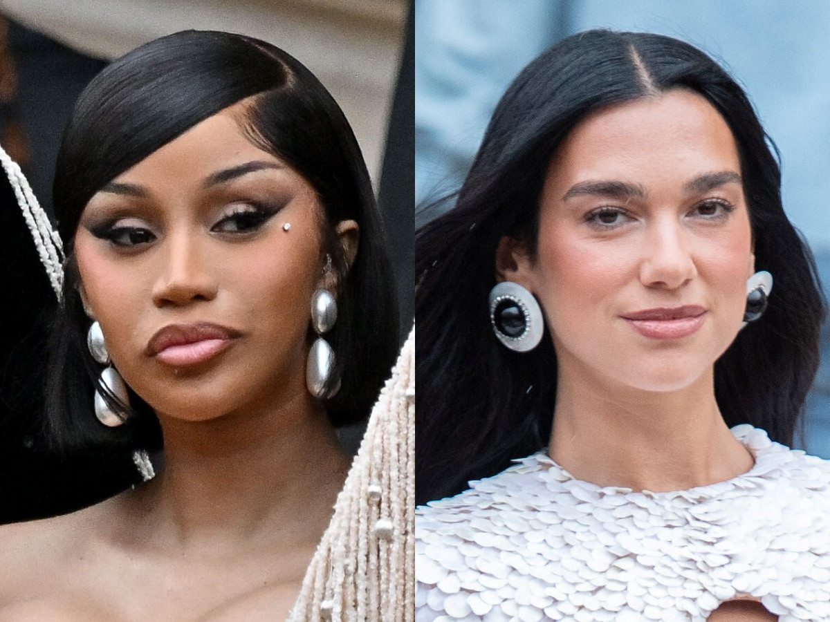 デュア・リパ&カーディ・B、ドラマティックすぎる立体ドレスでファッションウィークに参戦