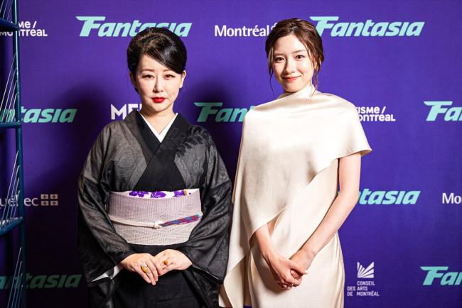 映画『かくかくしかじか』ファンタジア国際映画祭に登壇した(左から)東村アキコ、永野芽郁