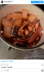 工藤静香、タコ料理を手作り　※「工藤静香」インスタグラム