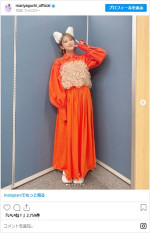 “耳”が生えた矢口真里 ※「矢口真里」インスタグラム