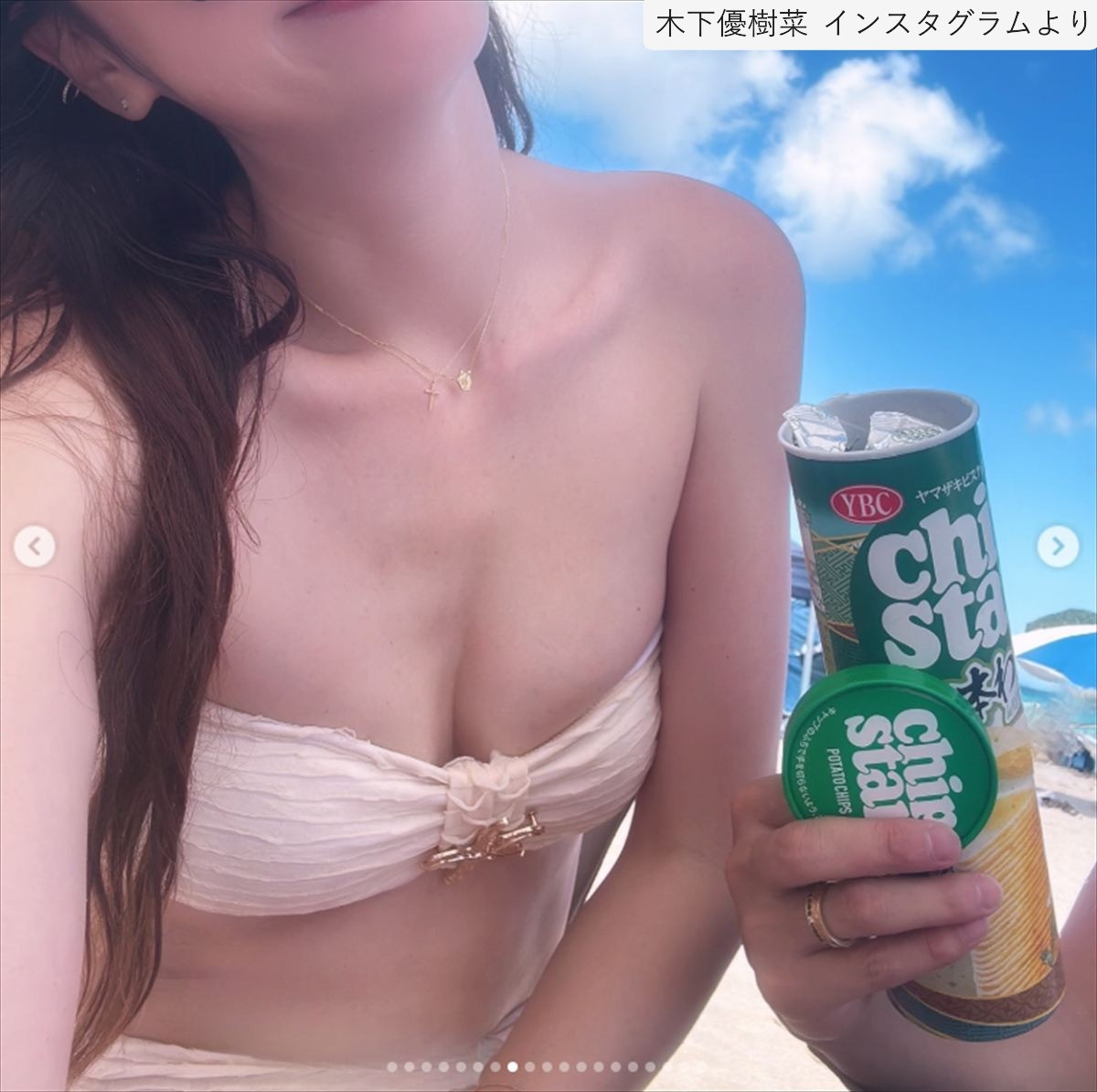 木下優樹菜、“水着”で娘たちと海へ「美しすぎ」「スタイル抜群」「自慢のママ」と絶賛の声