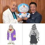 『ドラえもん 誕生日スペシャル』「天空城の秘宝！～Legend of the True Hero～」声優を務める錦鯉（左から）長谷川雅紀、渡辺隆