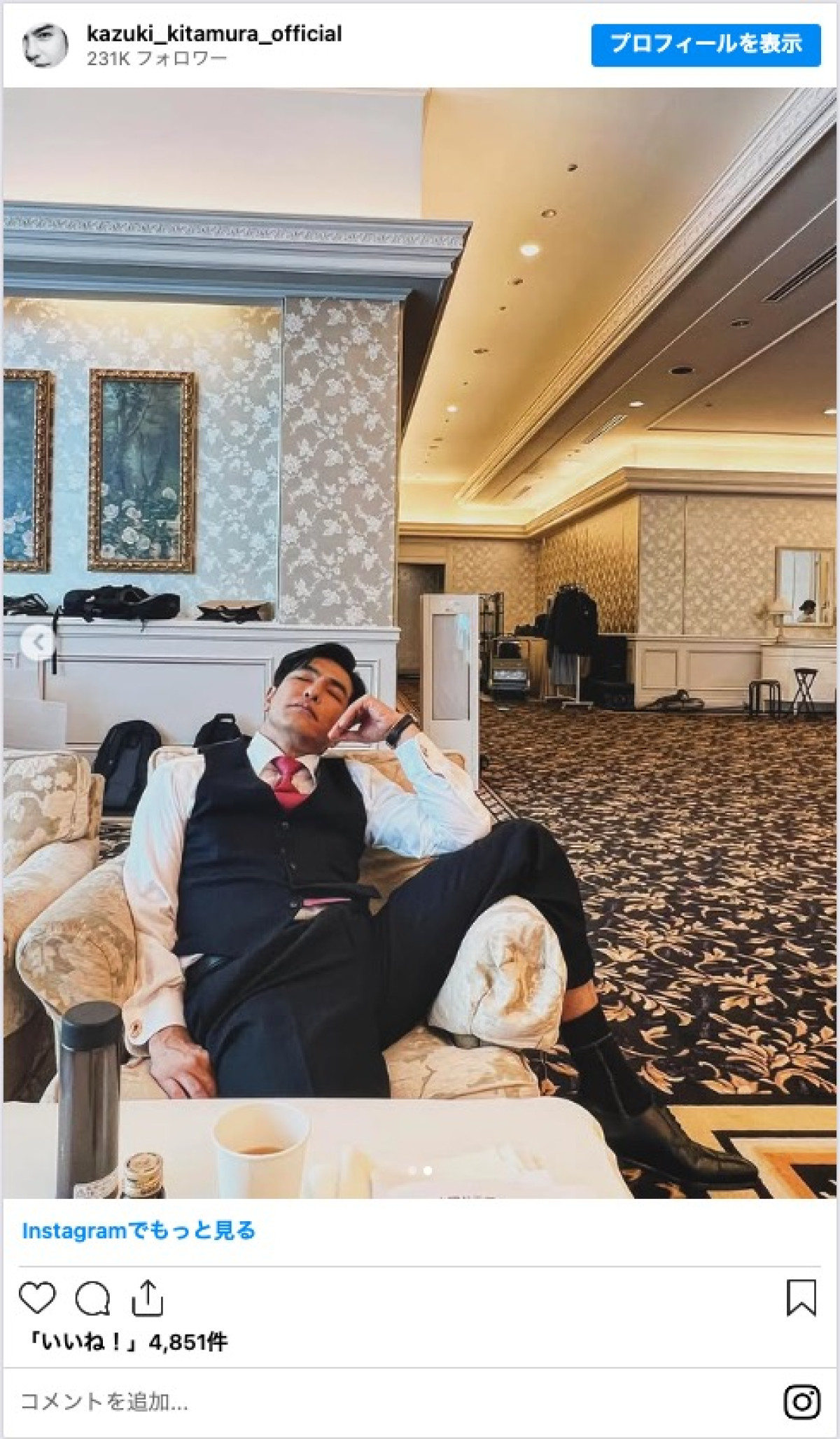 北村一輝、ジムで鍛えた“筋肉美”に称賛の声「二の腕凄い」「イケオジ」