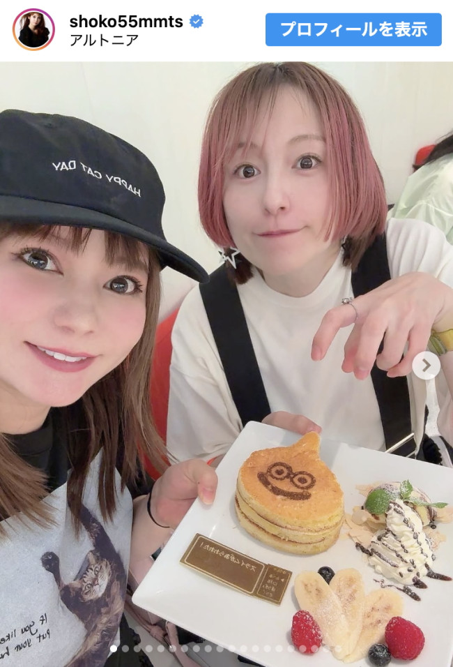 (写真左から)中川翔子、宮島咲良 ※「中川翔子」インスタグラム