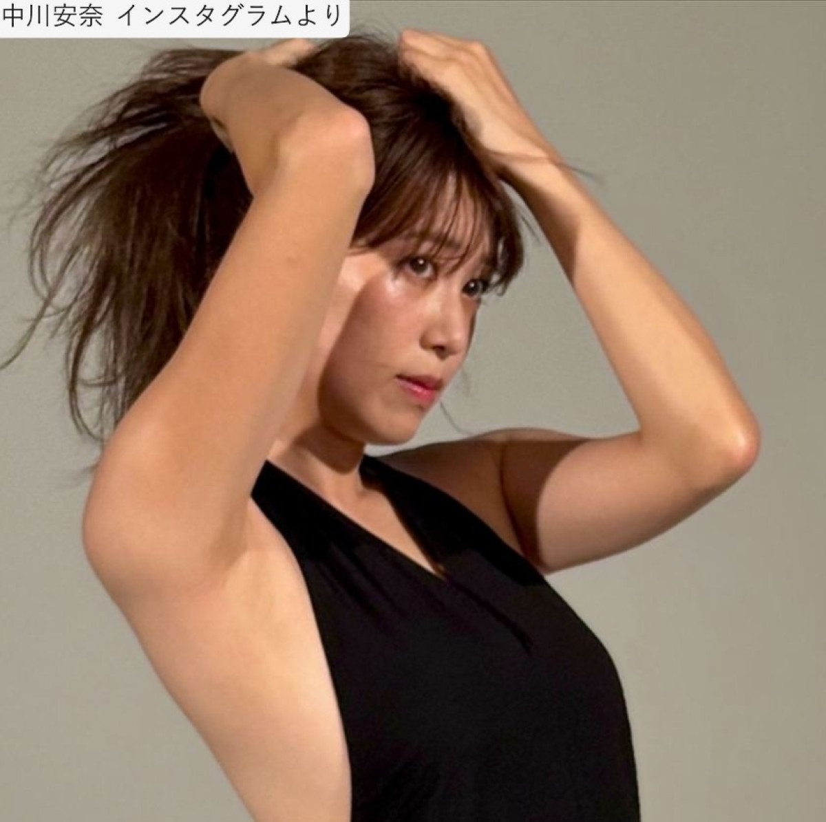 中川安奈、撮影姿　※「中川安奈」インスタグラム