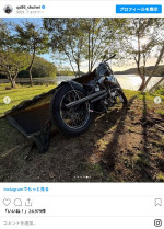 渋い単車で北海道をツーリングした野村周平　※「野村周平」インスタグラム