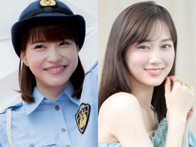 (左から)岸明日香、山下美月