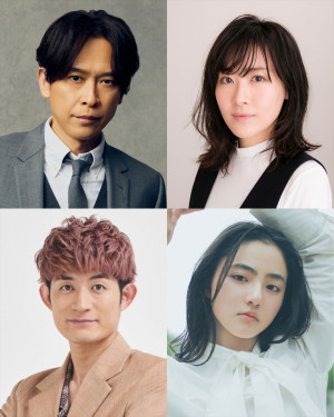 舞台『るつぼ The Crucible』に出演する(左上から時計回りに)主演・坂本昌行、前田亜季、瀧七海、松崎祐介