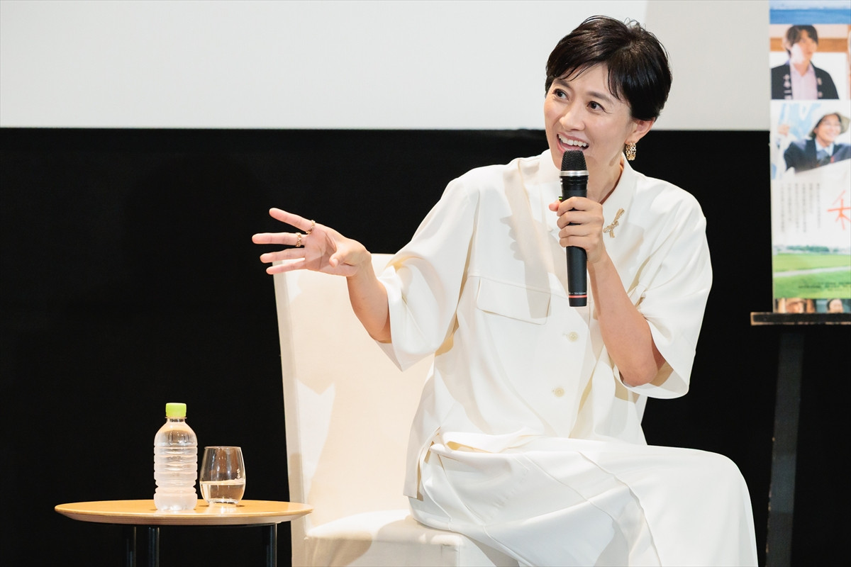 15年ぶり映画出演の菊川怜、日本酒片手にトークショー「ちょっと酔ってます」「何を言ってるのかだんだん分からなくなってきました」