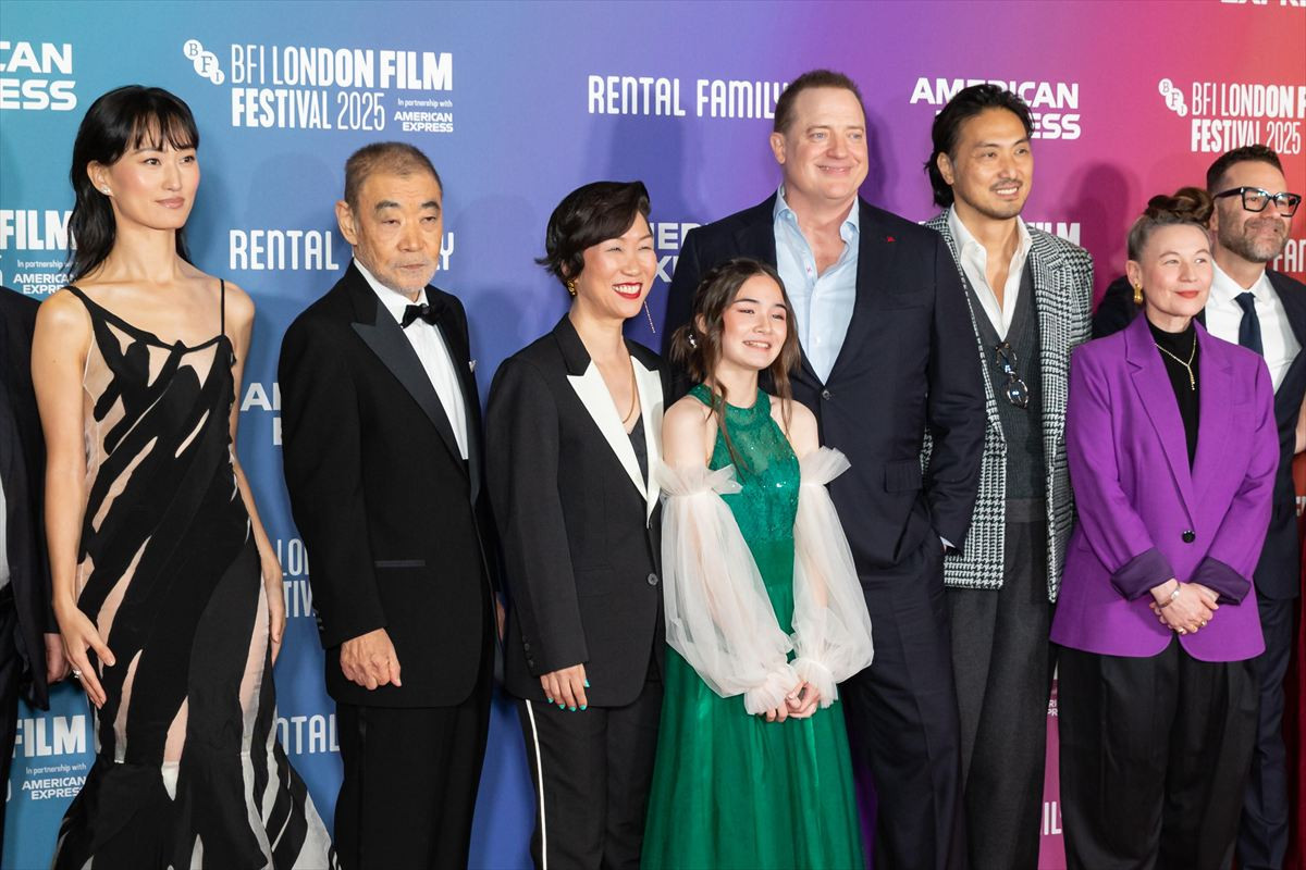 「東京へのラブレター」ブレンダン・フレイザー、平岳大＆柄本明らと共に『レンタル・ファミリー』ロンドン映画祭プレミアに登壇