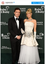 （左から）夫のダリル・サバラ、メーガン・トレイナー　※「メーガン・トレイナー」インスタグラム