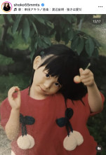 中川翔子、自身の子役時代と次男がそっくり　※「中川翔子」インスタグラム