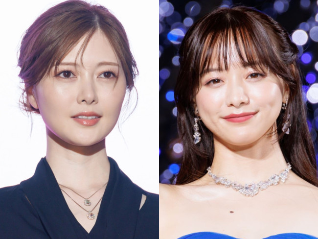 （左から）白石麻衣、森香澄