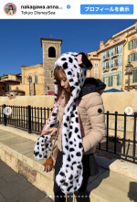 中川安奈、気合のミニ丈でディズニーシーを満喫　※「中川安奈」インスタグラム