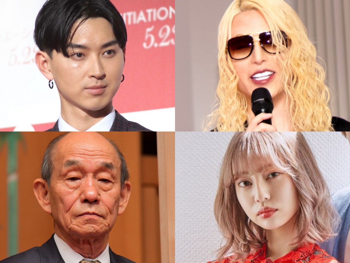 （左上から時計回りで）松田翔太、ROLAND、中村里砂、笹野高史