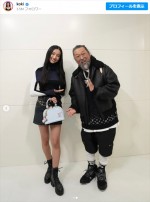 Koki,、村上隆との2ショット　※「Koki,」インスタグラム