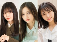 （左から）櫻坂46・山下瞳月、乃木坂46・井上和、日向坂46・上村ひなの