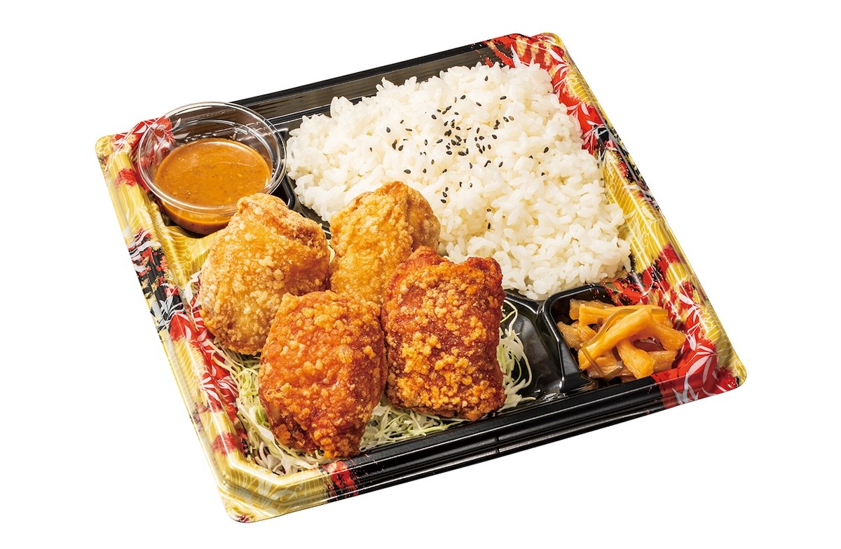 2025.1.22旨辛ガーリックからあげと豚キムチ定食